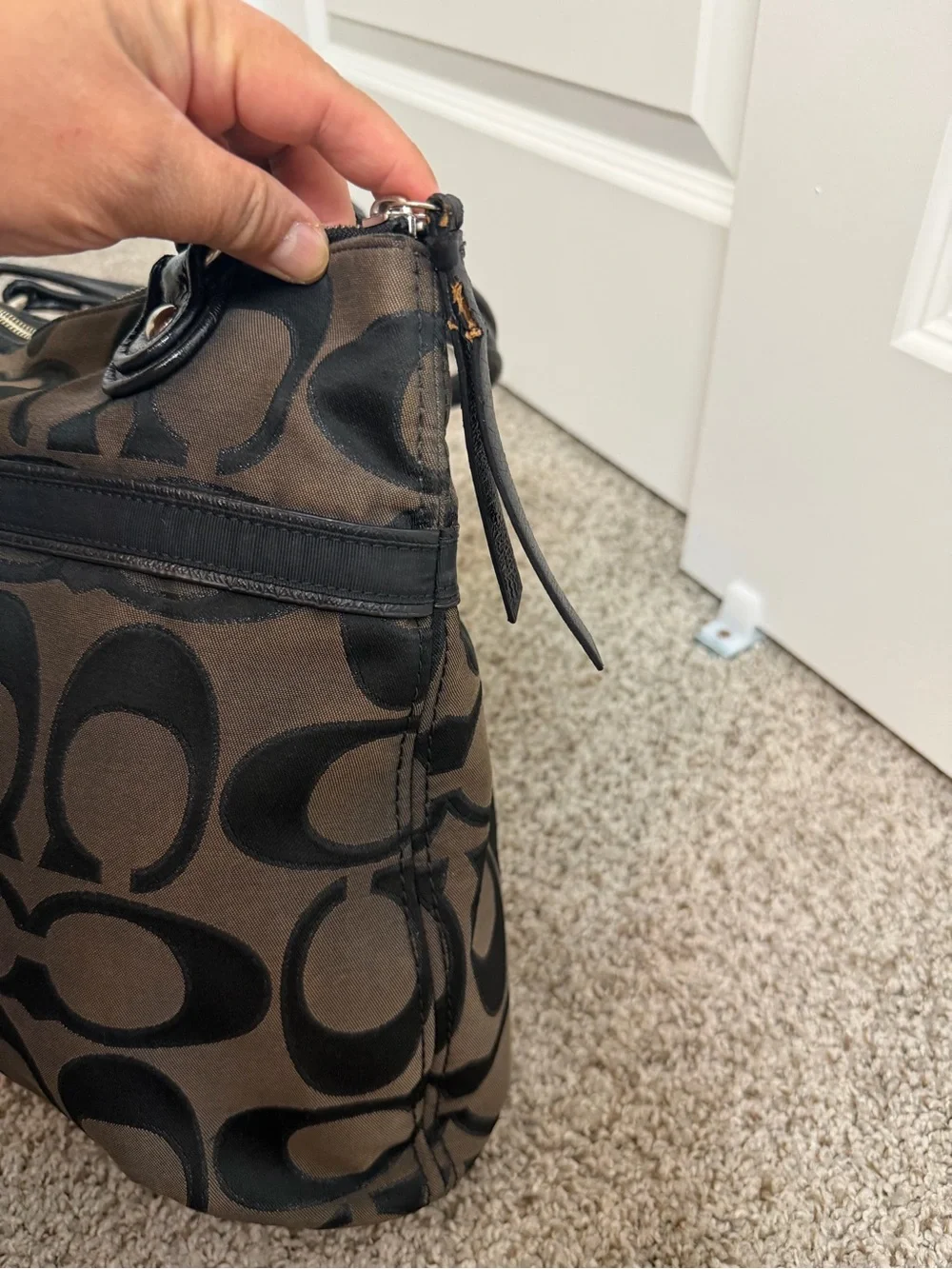 Coach shoulder tote